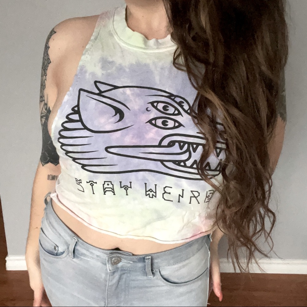 DROPDEAD Stay weird RARE crop top / size XS